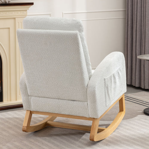 Decorative Rocking Chair With Footrest