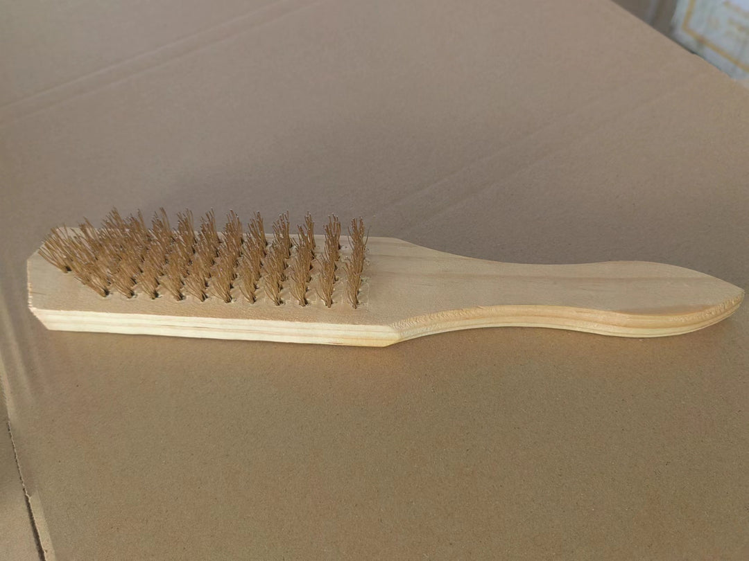 Rust Removing Wire Brush For Wooden Handle Cleaning Tool