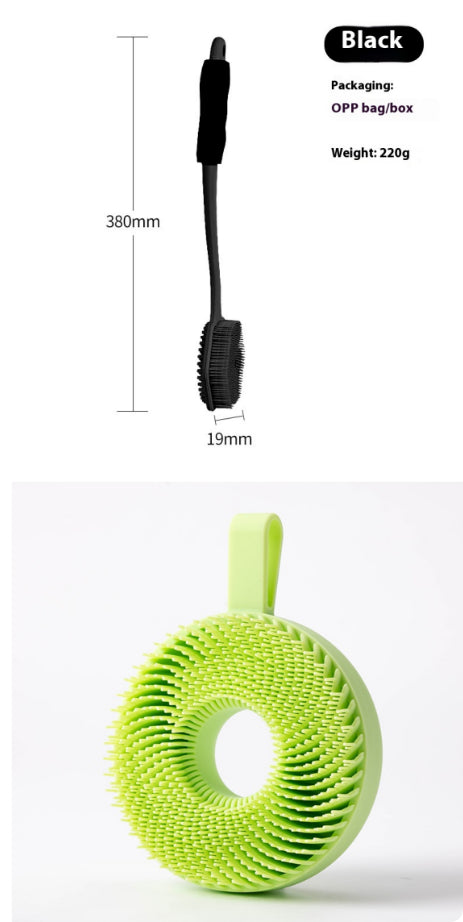 Silicone O Bath Brush Cleaning Massage Tool Household