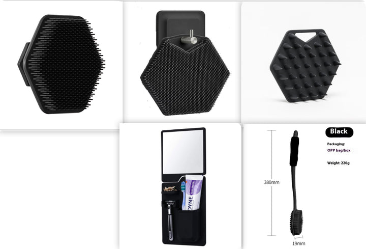 Silicone O Bath Brush Cleaning Massage Tool Household