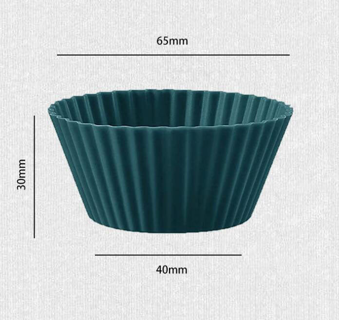 Household Round Silicone Muffin Cup Cake Mold