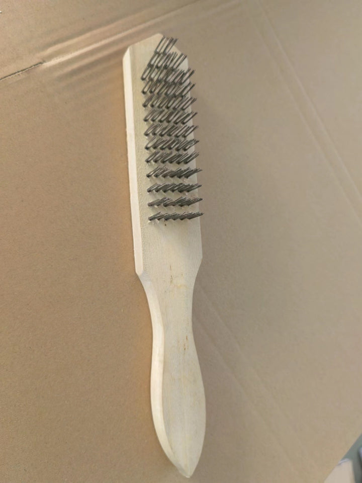 Rust Removing Wire Brush For Wooden Handle Cleaning Tool