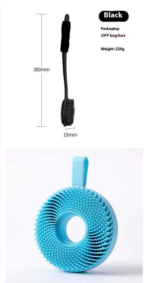 Silicone O Bath Brush Cleaning Massage Tool Household