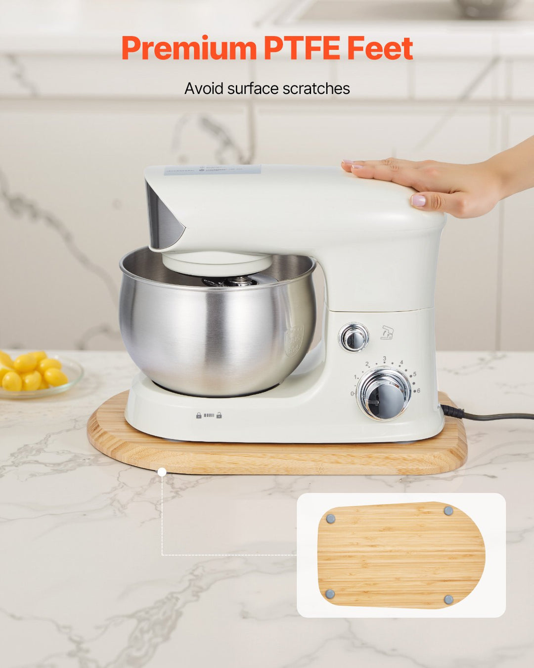 Mixer Slider Oval 14.5 X 9.4-inch For Tilt Head 4.5-5 Qt Stand Mixer