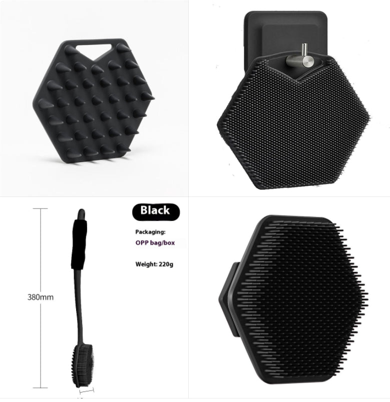 Silicone O Bath Brush Cleaning Massage Tool Household
