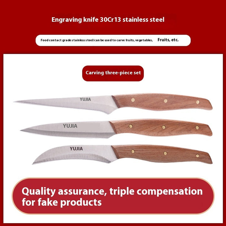 Fruit Platter Food Chef Sharp Carving Knife